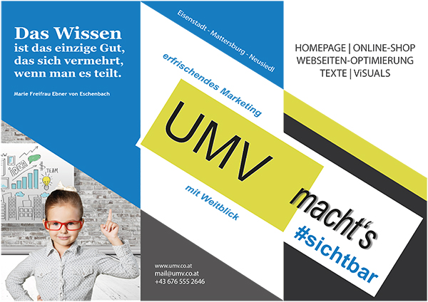 Referenzen UMV, Flyer, Leporello